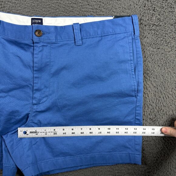 J Crew Shorts Mens 40 Blue Flex 5 Inch Inseam Chino Stretch Preppy Casual NWT - Picture 11 of 14